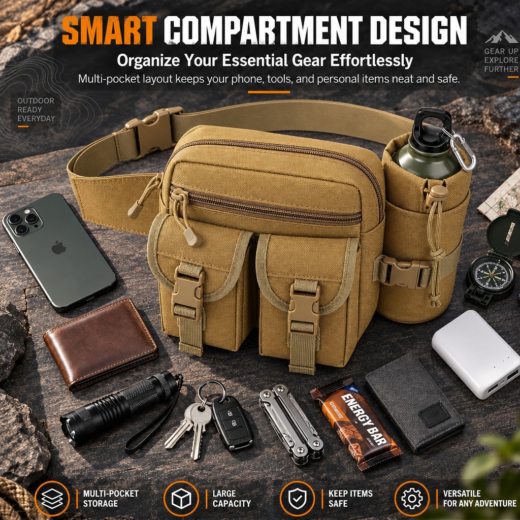 Çok Fonksiyonlu Taktik Bel Çan - Hiking Backpack Waterproof incelemesi ve fiyatı