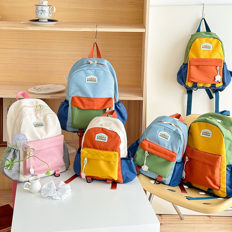 Yeni Renk Bloklu Çocuk Sırt Ça - Canvas Backpack Casual incelemesi ve fiyatı